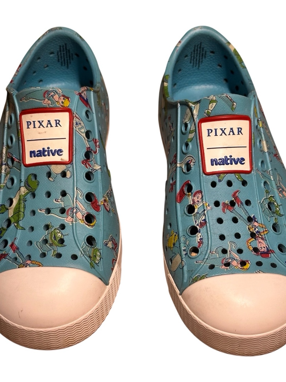 Native Jefferson Pixar Toy Story Clog Shoes Kids C11 Blue Disney Buzz Woody Jess